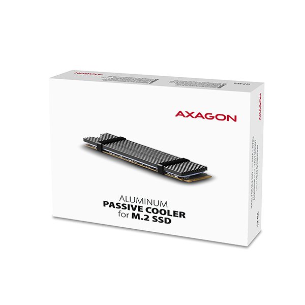 AXAGON CLR-M2L, hliníkový pasivní chladič pro M.2 2280 SSD - obrázek č. 5