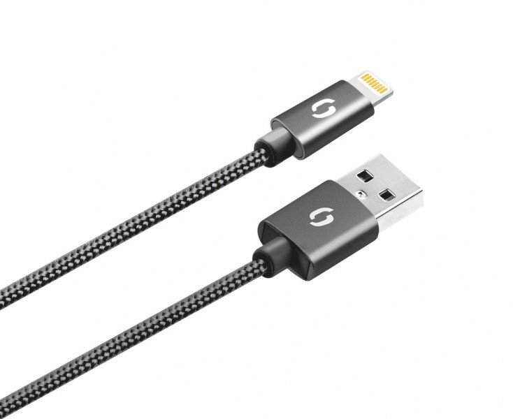 ALIGATOR PREMIUM Datový kabel 2A, Lightning černý - obrázek produktu