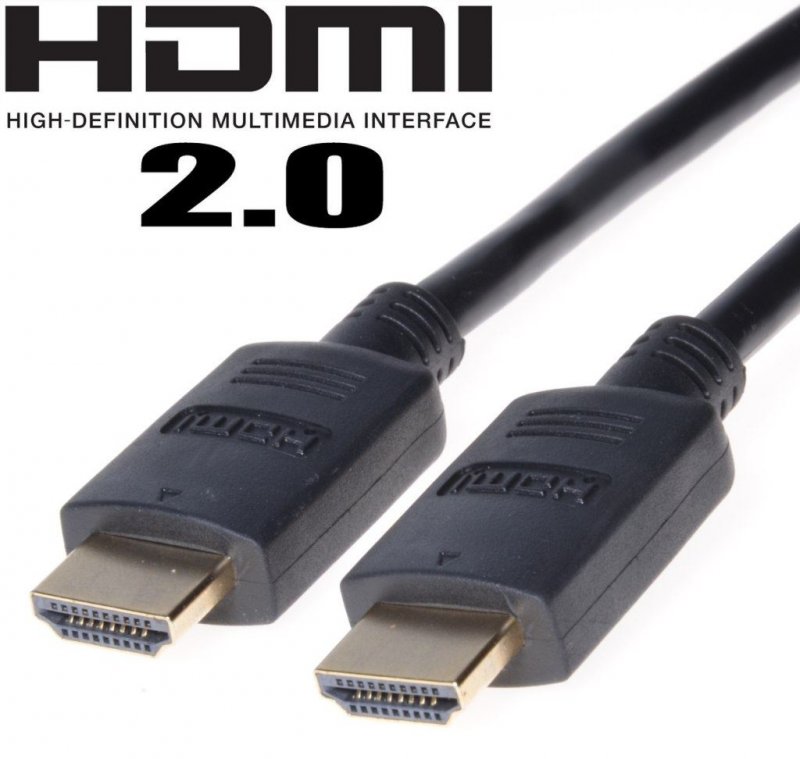 PremiumCord HDMI 2.0 High Speed+Ethernet, zlacené konektory, 0,5 m - obrázek produktu
