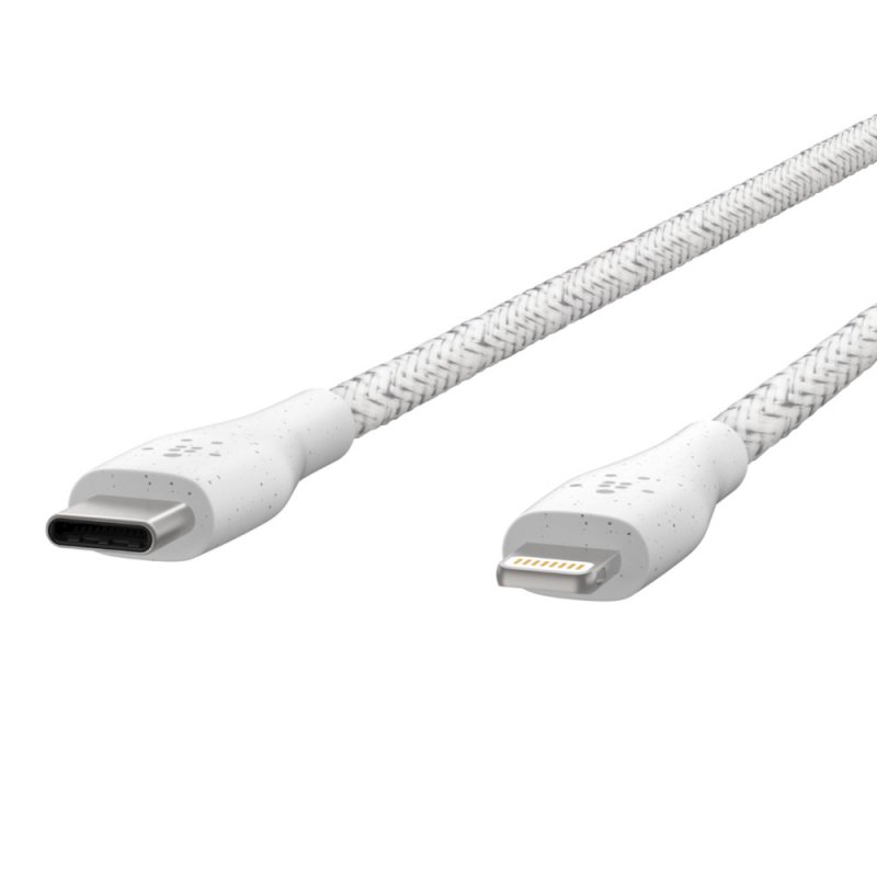 BELKIN DuraTek Plus Lightning na USB-C 1,2m, bílý - obrázek č. 1