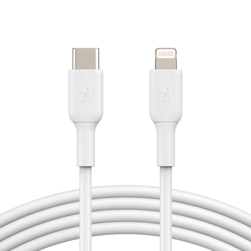 BELKIN kabel USB - C - Lightning, 1m, bílý - obrázek produktu