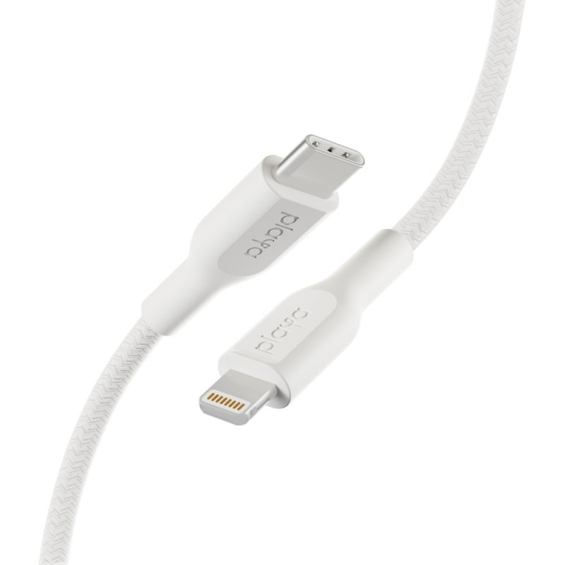 Playa by Belkin oplétaný kabel USB-C - Lightning, 1m, bílý - obrázek č. 2