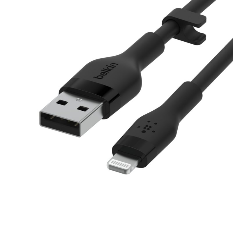 Belkin kabel USB-A na LTG_silikon, 1M, černý - obrázek č. 2