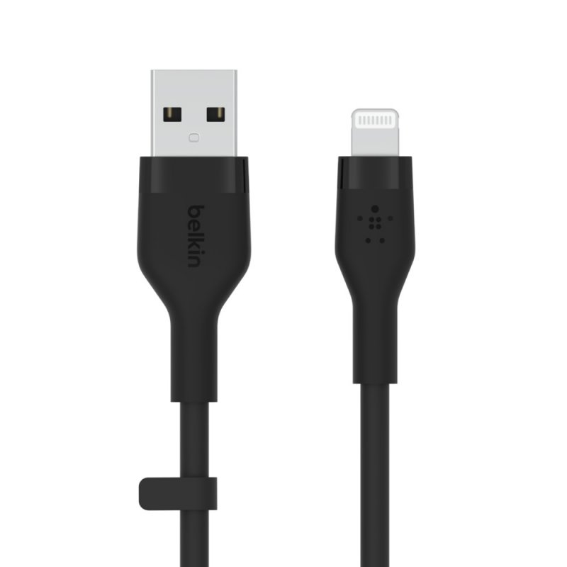 Belkin kabel USB-A na LTG_silikon, 3M, černý - obrázek produktu