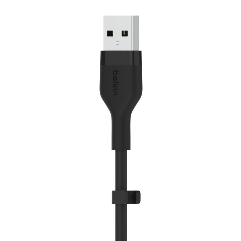 Belkin kabel USB-A na LTG_silikon, 3M, černý - obrázek č. 1