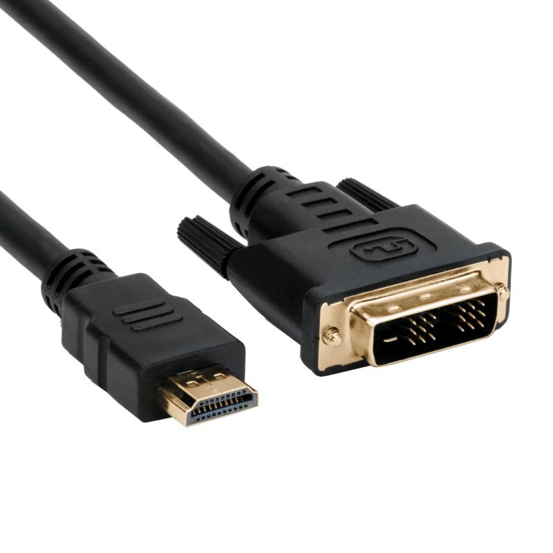 Kabel C-TECH HDMI-DVI, M/ M, 1,8m - obrázek produktu