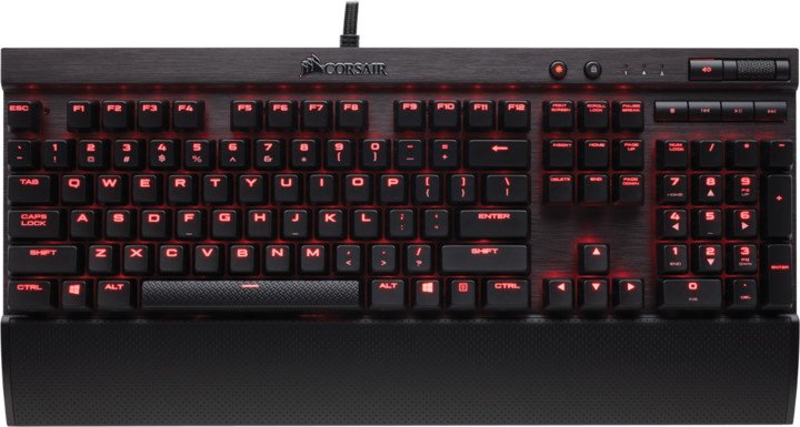 CORSAIR herní klávesnice K70 LUX, Cherry MX red, brown, US - obrázek produktu