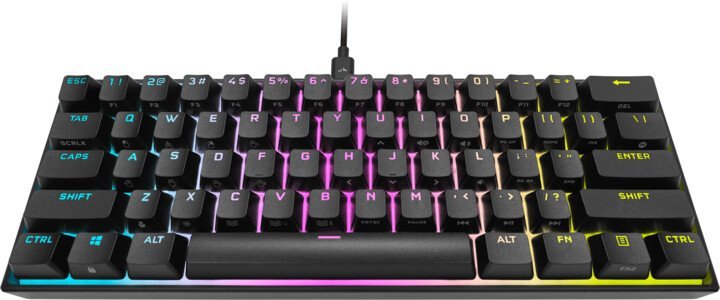 CORSAIR herní klávesnice K65 RGB Mini Cherry MX red, US - obrázek č. 1