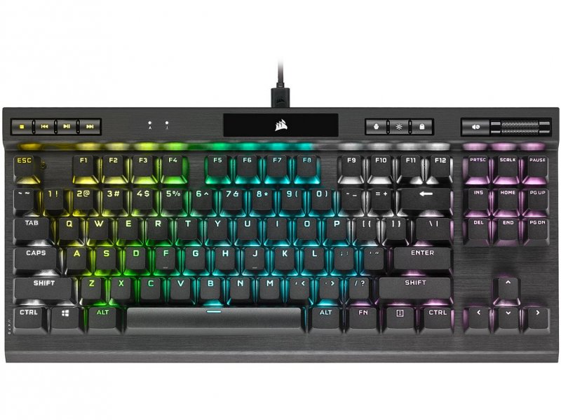 CORSAIR herní klávesnice K70 RGB TKL Champion Series Cherry MX Speed, US - obrázek produktu