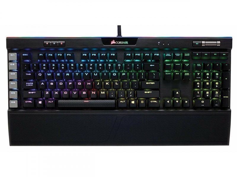 CORSAIR herní klávesnice K95 RGB Platinum Cherry MX-brown-black, US - obrázek produktu