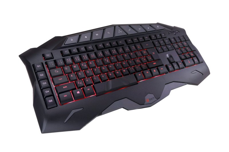 Herní klávesnice C-TECH Ixyon, pro gaming, CZ/ SK, 7 barev podsvícení, programovatelná, černá, USB - obrázek č. 5