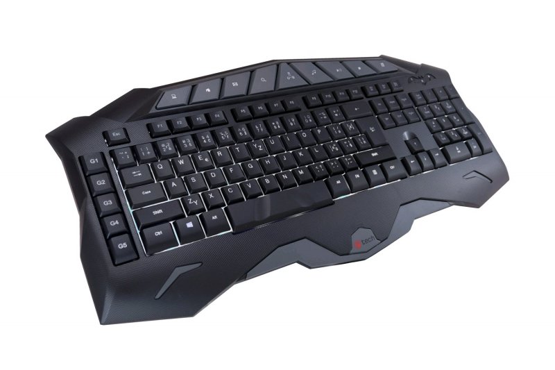 Herní klávesnice C-TECH Ixyon, pro gaming, CZ/ SK, 7 barev podsvícení, programovatelná, černá, USB - obrázek č. 6