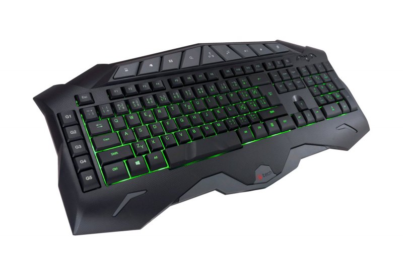 Herní klávesnice C-TECH Ixyon, pro gaming, CZ/ SK, 7 barev podsvícení, programovatelná, černá, USB - obrázek č. 3