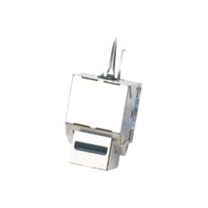 DATACOM Keystone cat5E silver STP dual-mini - obrázek produktu