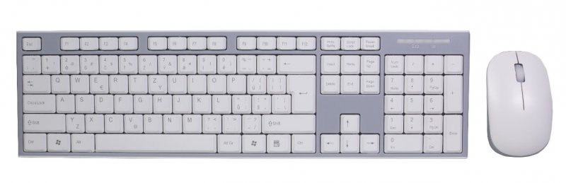 EVOLVEO WK-180, set bezdr. klávesnice a myši, bílá - obrázek produktu