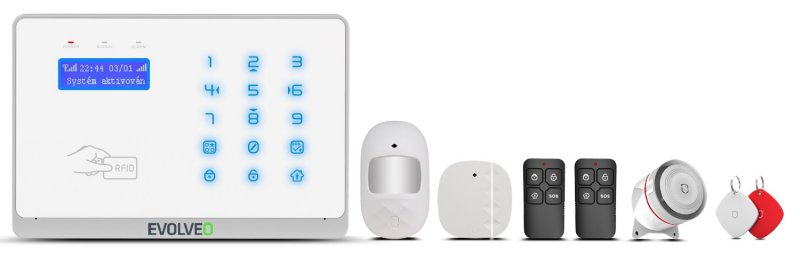 EVOLVEO Salvarix, bezdrátový WiFi&GSM alarm s čtečkou RFID - obrázek č. 1