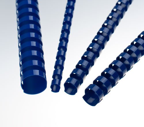 Plastové hřbety 8 mm, modré - obrázek produktu