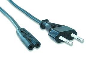 Síťový kabel VDE 220/ 230V, 1,8 m (napájecí 2 piny) - obrázek produktu