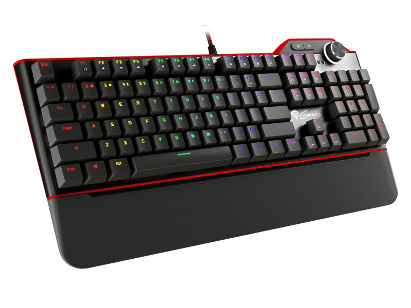 Genesis herní mechanická klávesnice RX85/ RGB/ Kailh Brown/ Drátová USB/ US layout/ Černá-červená - obrázek produktu