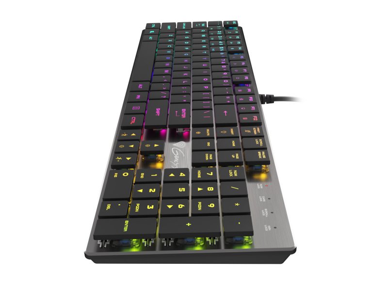 Genesis herní mechanická klávesnice THOR 420/ RGB/ Content Slim Blue/ Drátová USB/ US layout/ Šedá - obrázek č. 6