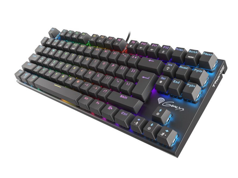 Mechanická klávesnice Genesis Thor 300 TKL RGB, US layout, RGB podsvícení, software, Outemu Red - obrázek č. 2
