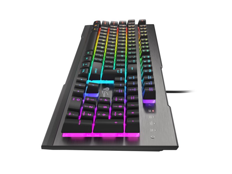 Herní klávesnice Genesis Rhod 500 RGB, US layout, 6-zónové RGB podsvícení - obrázek č. 3