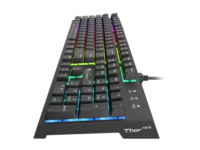 Genesis herní klávesnice THOR 150/ RGB/ Drátová USB/ US layout/ Černá - obrázek č. 3