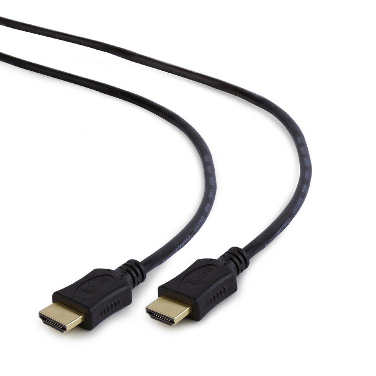 GEMBIRD kabel HDMI-HDMI 1,8m, 1.4, M/ M stíněný, zlacené kontakty, CCS, ethernet, černý - obrázek produktu