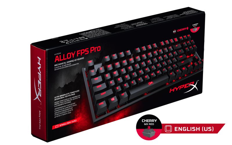 HyperX Alloy FPS Pro herní mechanická klávesnice, červené MX spínače - obrázek č. 1