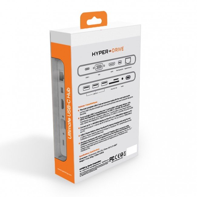 HyperDrive™ Ultimate USB-C Hub - Stříbrný - obrázek č. 3