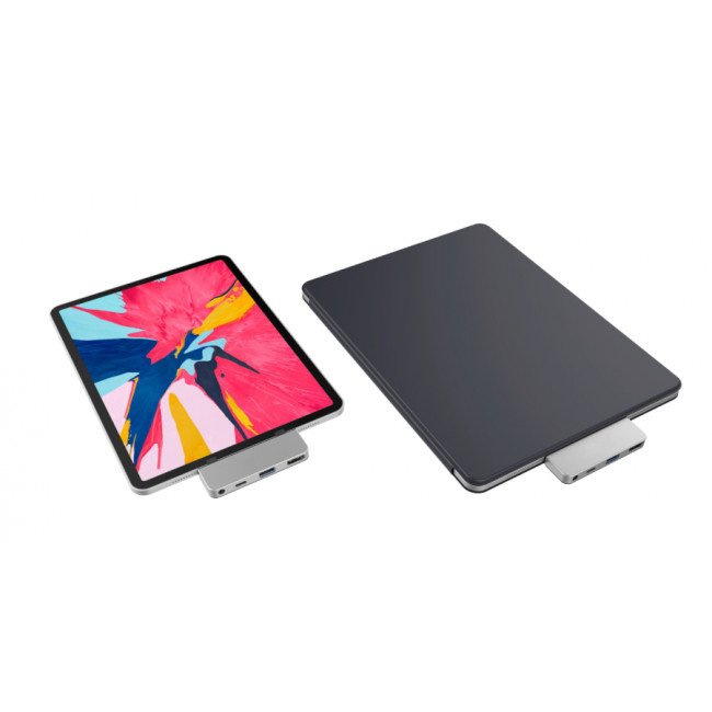 HyperDrive 4-in-1 USB-C Hub pro iPad Pro - Silver - obrázek č. 1