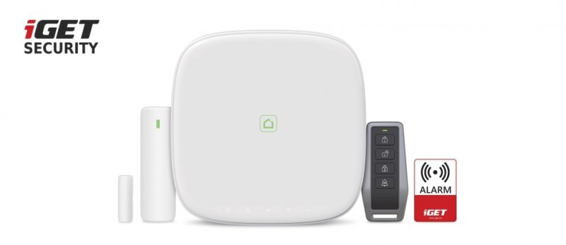 iGET SECURITY M5-4G Lite - Inteligentní 4G/ WiFi/ LAN alarm, ovládání IP kamer a zásuvek, Android, iOS - obrázek produktu