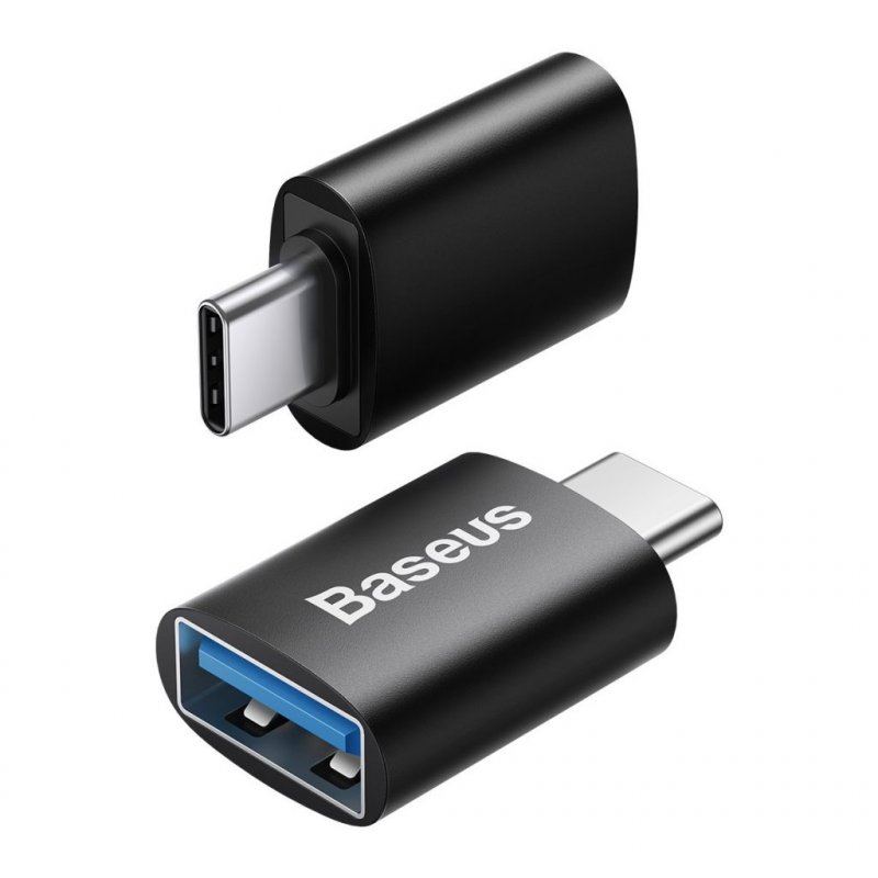 Baseus ZJJQ000001 Ingenuity Mini OTG Adaptér z USB-A na USB-C Black - obrázek produktu