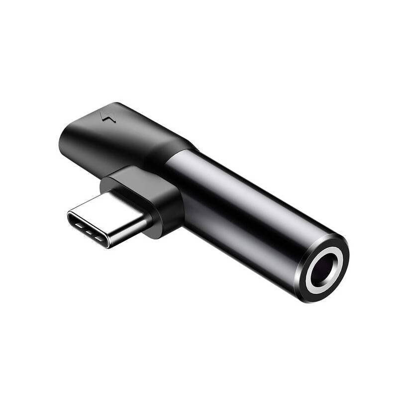 Baseus CATL41-01 Rozbočovač USB-C/ 3.5mm Jack Black - obrázek produktu