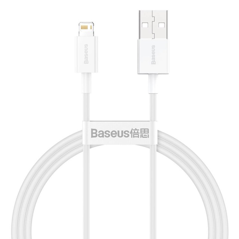 Baseus Datový kabel Superior Series USB/ Lightning 1m (2.4 A) bílá - obrázek produktu
