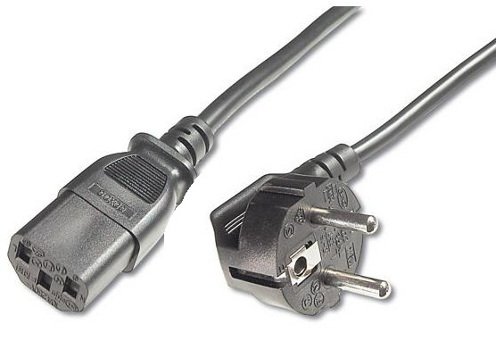 Síťový napájecí kabel 230V k počítači, 2 m - obrázek produktu