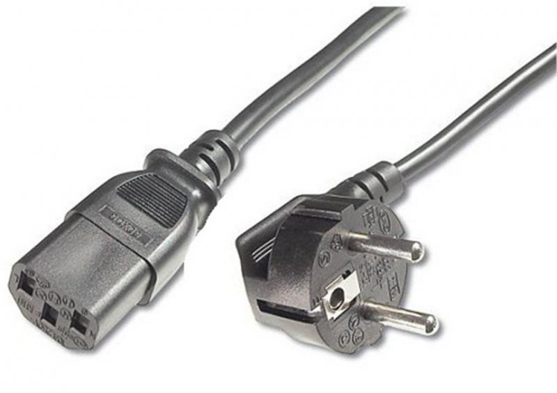 PremiumCord Kabel síťový 230V k počítači 1m - obrázek produktu