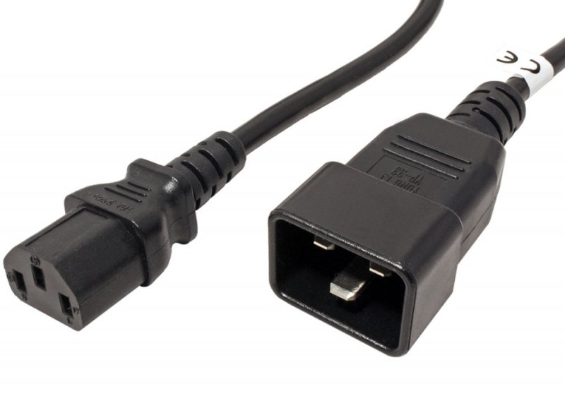 PremiumCord Kabel síťový propojovací 230V 10A 3m, konektory IEC 320 C13 - IEC 320 C20 - obrázek produktu
