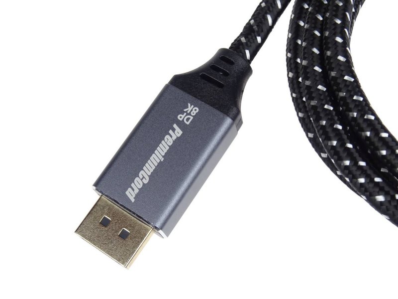 PremiumCord DisplayPort 1.4 přípojný kabel, kovové a zlacené konektory, 2m - obrázek č. 2