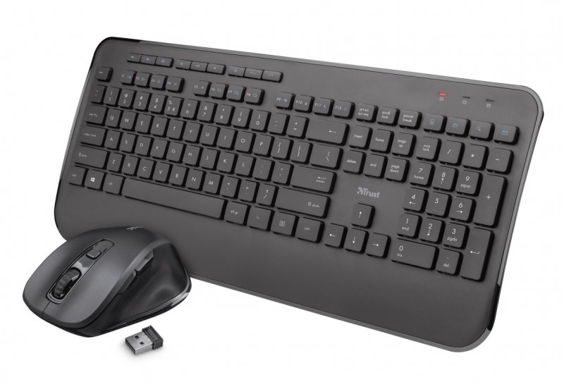 set TRUST Mezza Wireless Keyboard with mouse, UK - obrázek produktu