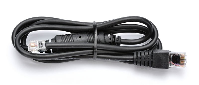 Kabel RJ10 24V pro pokladní zásuvku a pokladnu Euro 500TX, 1,1 m, černý - obrázek produktu