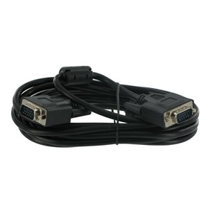 4World Kabel SVGA 15M-15M Ferryt 1.8m Black - obrázek produktu