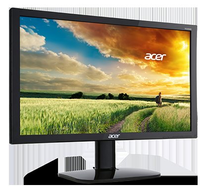 22" Acer KA220HQ - TN,FullHD,5ms,60Hz,200cd/ m2, 100M:1,16:9,DVI,HDMI,VGA - obrázek č. 1