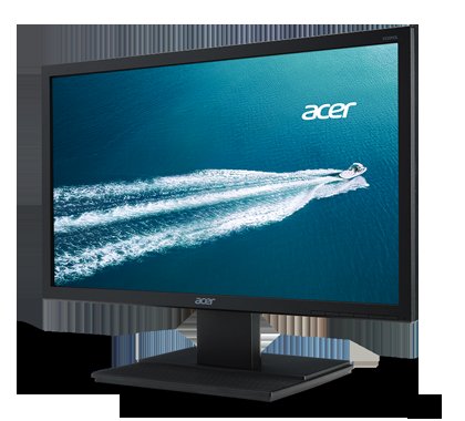 24" Acer V246HL - TN,FullHD,5ms,60Hz,250cd/ m2, 100M:1,16:9,DVI,VGA,repro - obrázek č. 1