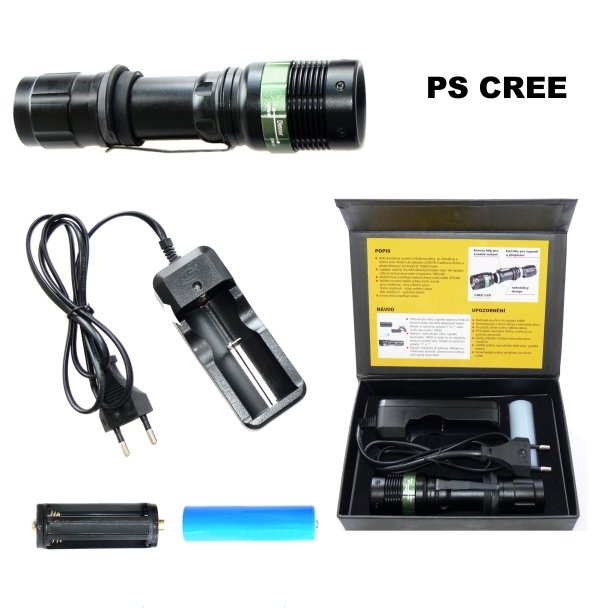 Svítilna PS CREE LED 3W nabíjecí - obrázek produktu