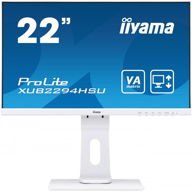 iiyama ProLite/ XUB2294HSU-W1/ 21,5"/ VA/ FHD/ 75Hz/ 4ms/ White/ 3R - obrázek produktu