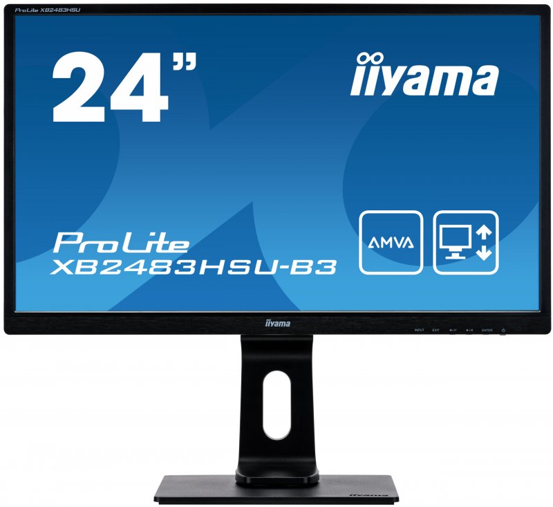 iiyama ProLite/ XB2483HSU-B3/ 23,8"/ VA/ FHD/ 75Hz/ 4ms/ Black/ 3R - obrázek produktu