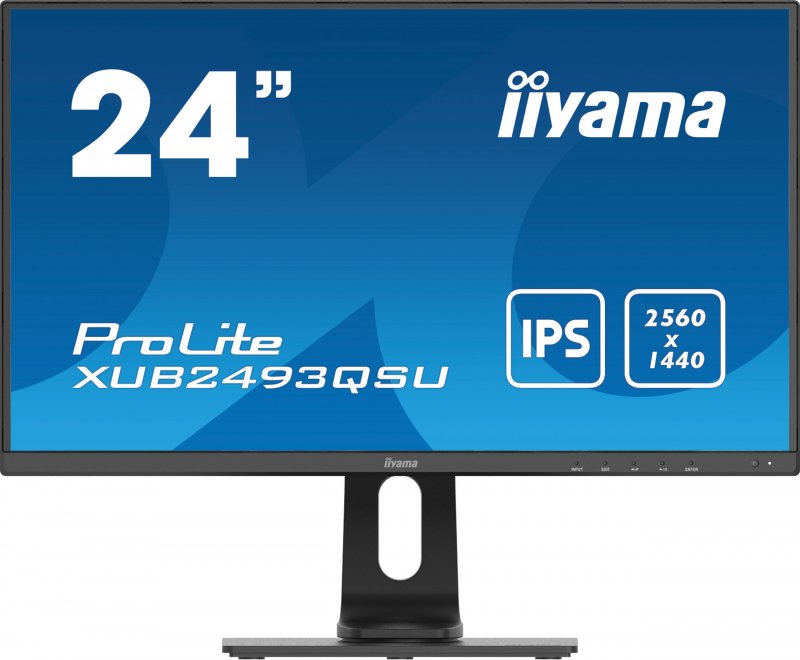 iiyama ProLite/ XUB2493QSU/ 23,8"/ IPS/ QHD/ 60Hz/ 4ms/ Black/ 3R - obrázek produktu