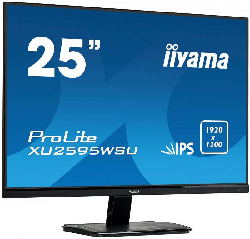 25" iiyama XU2595WSU-B1: IPS, WUXGA (16:10)@75Hz, 300cd/ m2, 4ms, VGA, HDMI, DP, USB, FreeSync, černý - obrázek č. 1