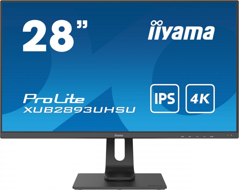 iiyama ProLite/ XUB2893UHSU/ 28"/ IPS/ 4K UHD/ 60Hz/ 3ms/ Black/ 3R - obrázek produktu